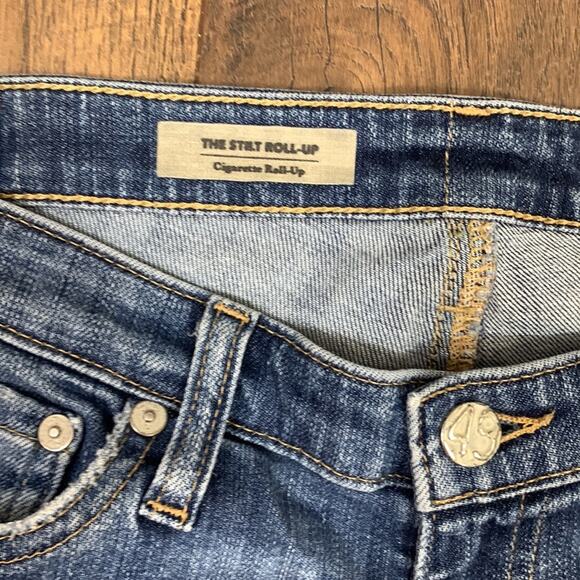 AG Adriano Goldschmied The Stilt Roll-Up Cigarette Skinny Distressed Jeans - Picture 3 of 7